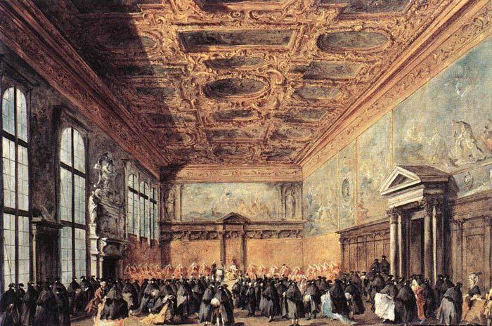 GUARDI, Francesco Audience Granted by the Doge China oil painting art